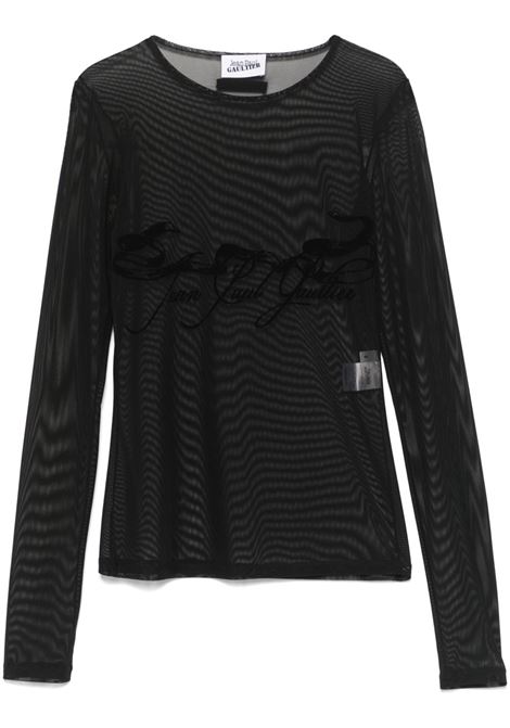 l/s tattoo ruban top woman black  JEAN PAUL GAULTIER | 25/34-F-TO281I-T00500